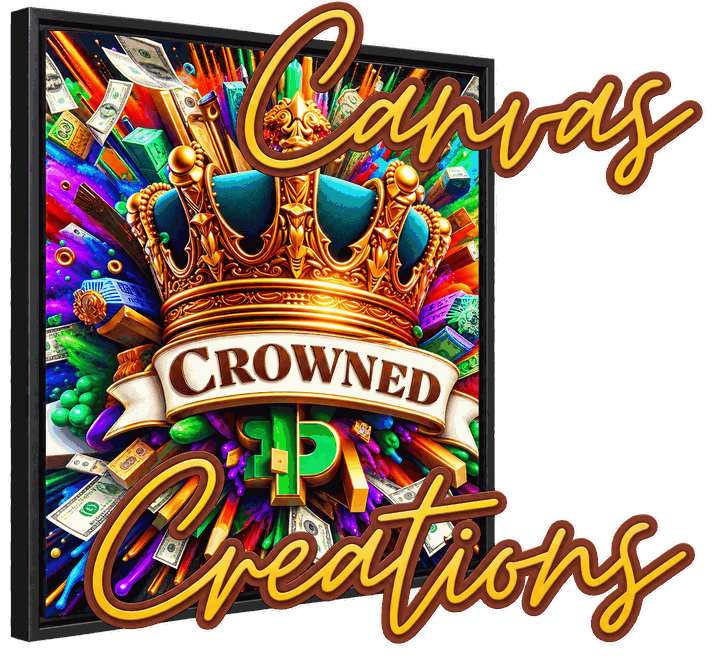 Crowned Canvas Creations — official logo